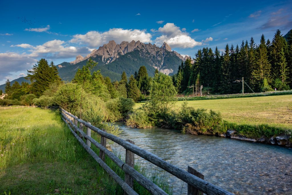 A terrace on the Dolomites